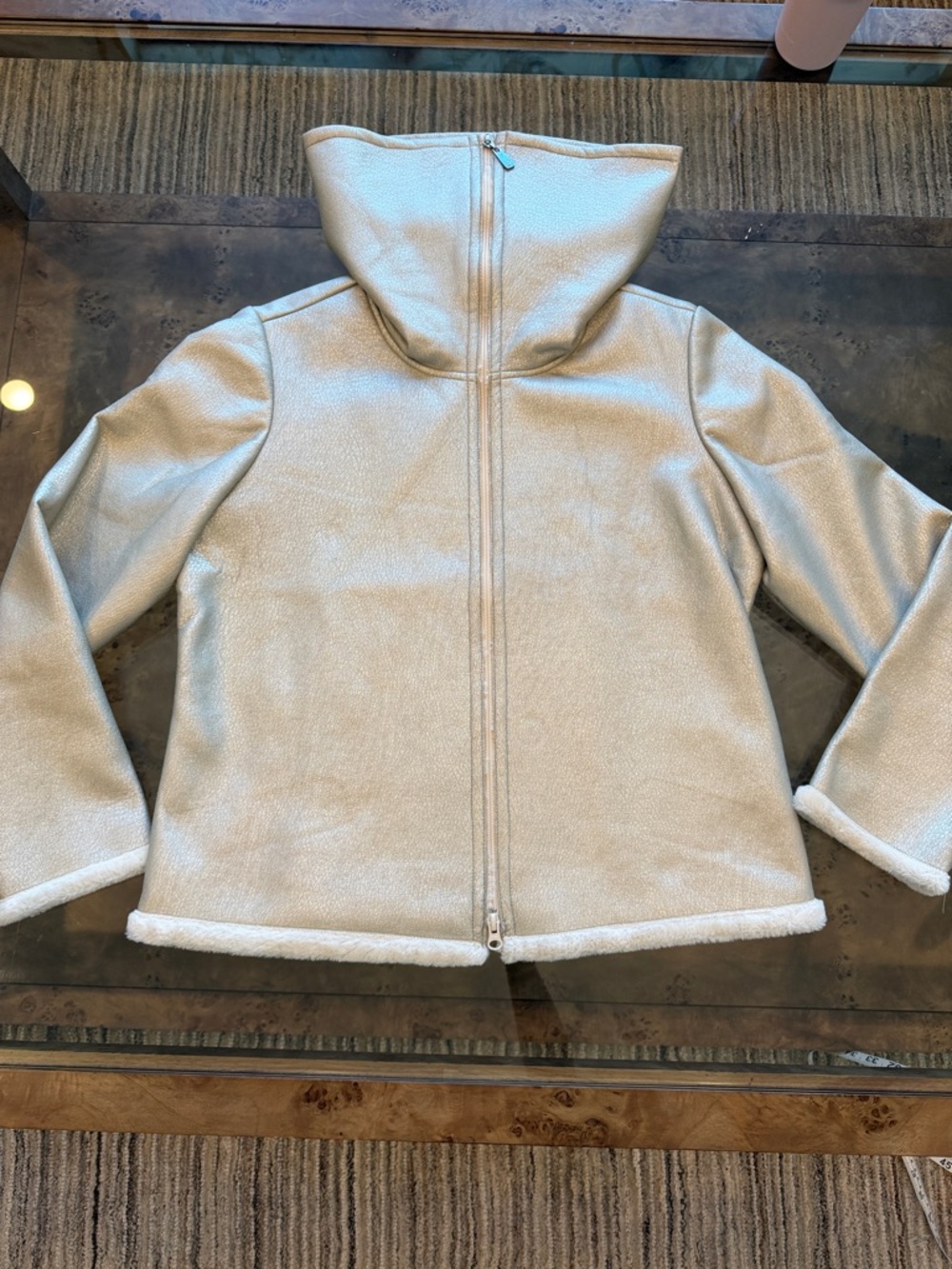 Joseph Ribkoff Light Cream Hooded Zip Jacket